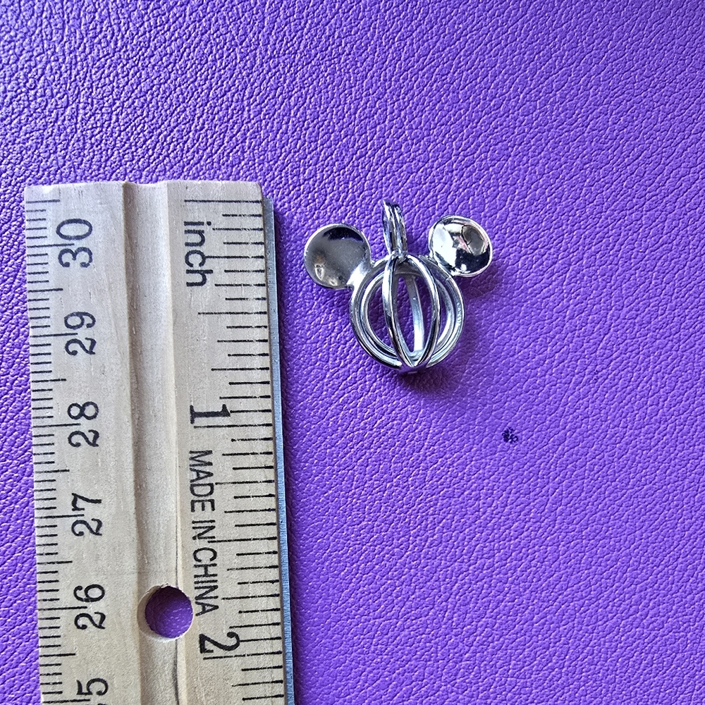 Silver Mickey Mouse Pendant